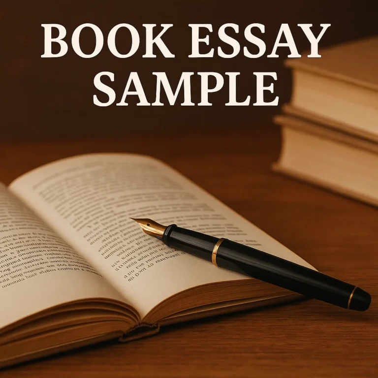 book sample essay